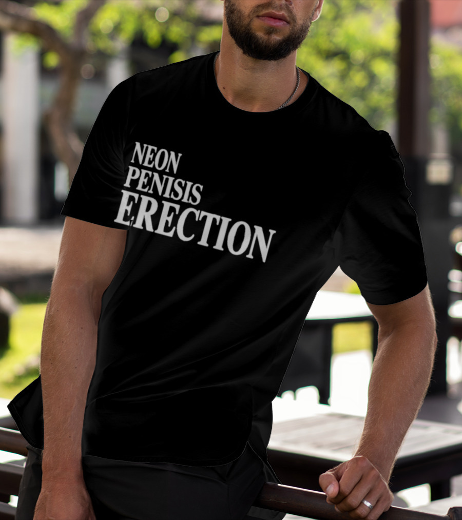 Neon Pensis Erection Dark Humor T-Shirt