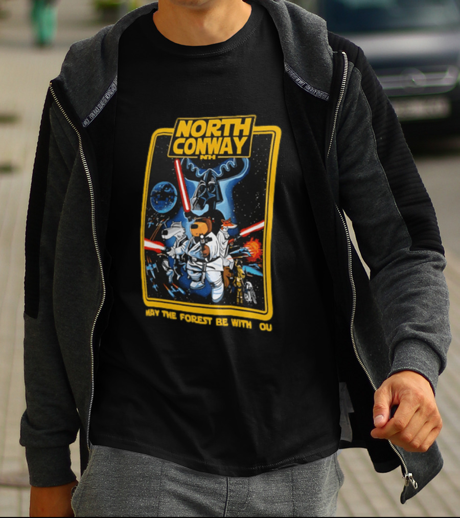 North Conway NH May The Forest Be With You Star Wars T-Shirt