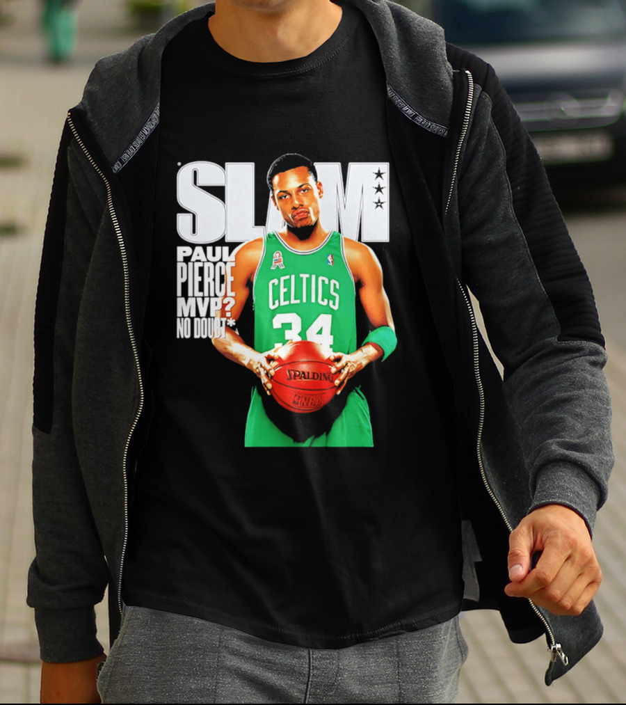 Paul Pierce Celtics 34 MVP No Doubt Slam T-Shirt