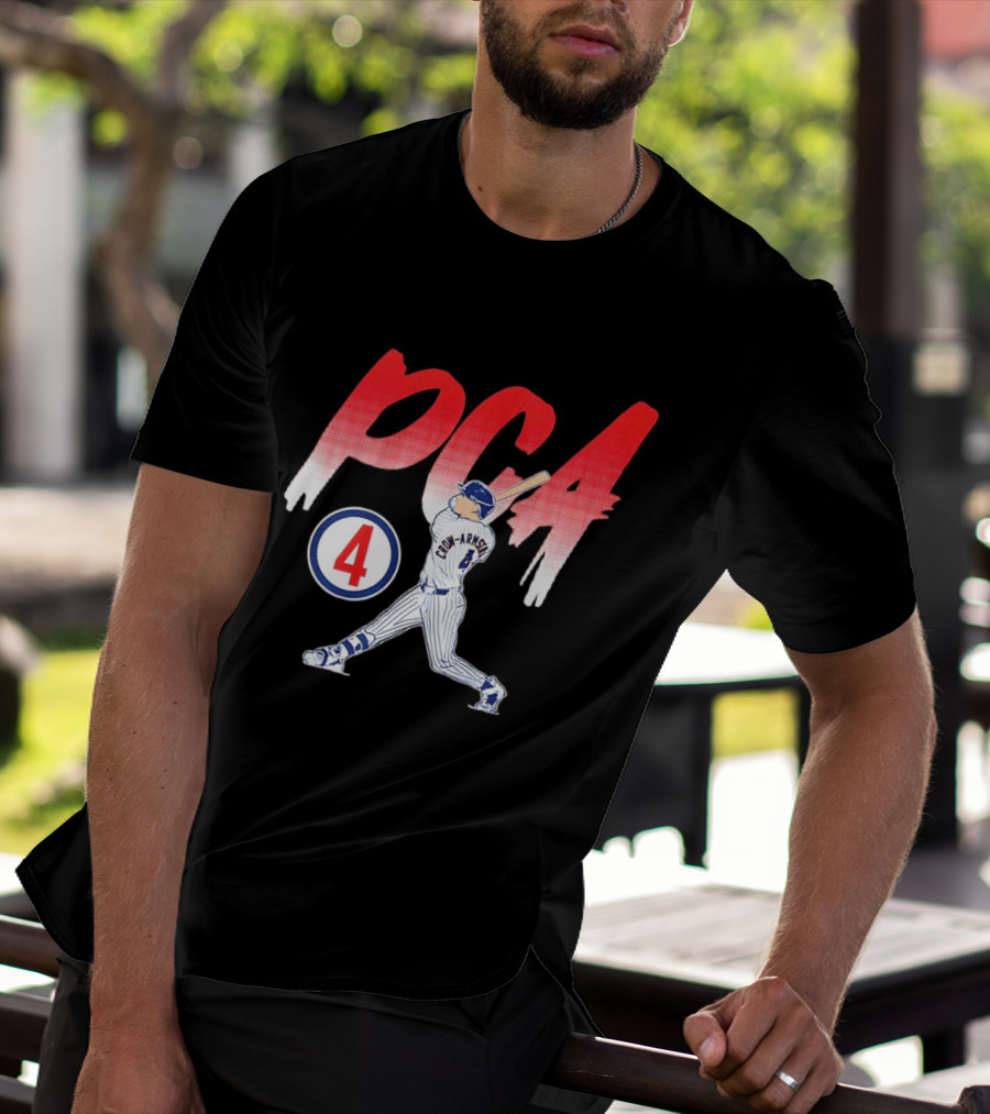 PCA Pete Crow Armstrong 04 Chicago Cubs Baseball Player Swing T-Shirt
