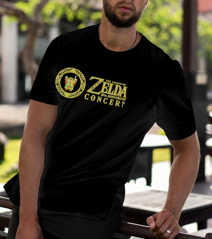 The Legend Of Zelda Concert 30th Anniversary Pixel Art Link T-Shirt