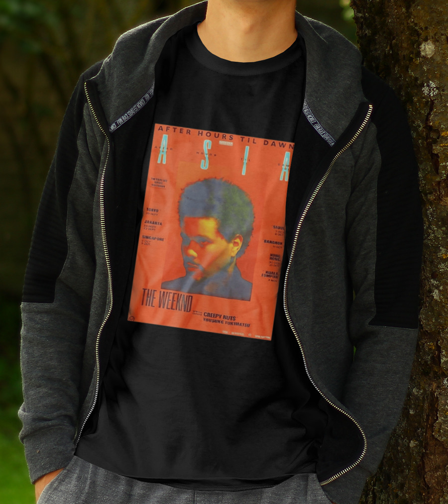 The Weeknd After Hours Til Dawn Asia Tour 2023 Tokyo Jakarta Singapore Seoul Bangkok Hong Kong Kuala Lumpur T-Shirt