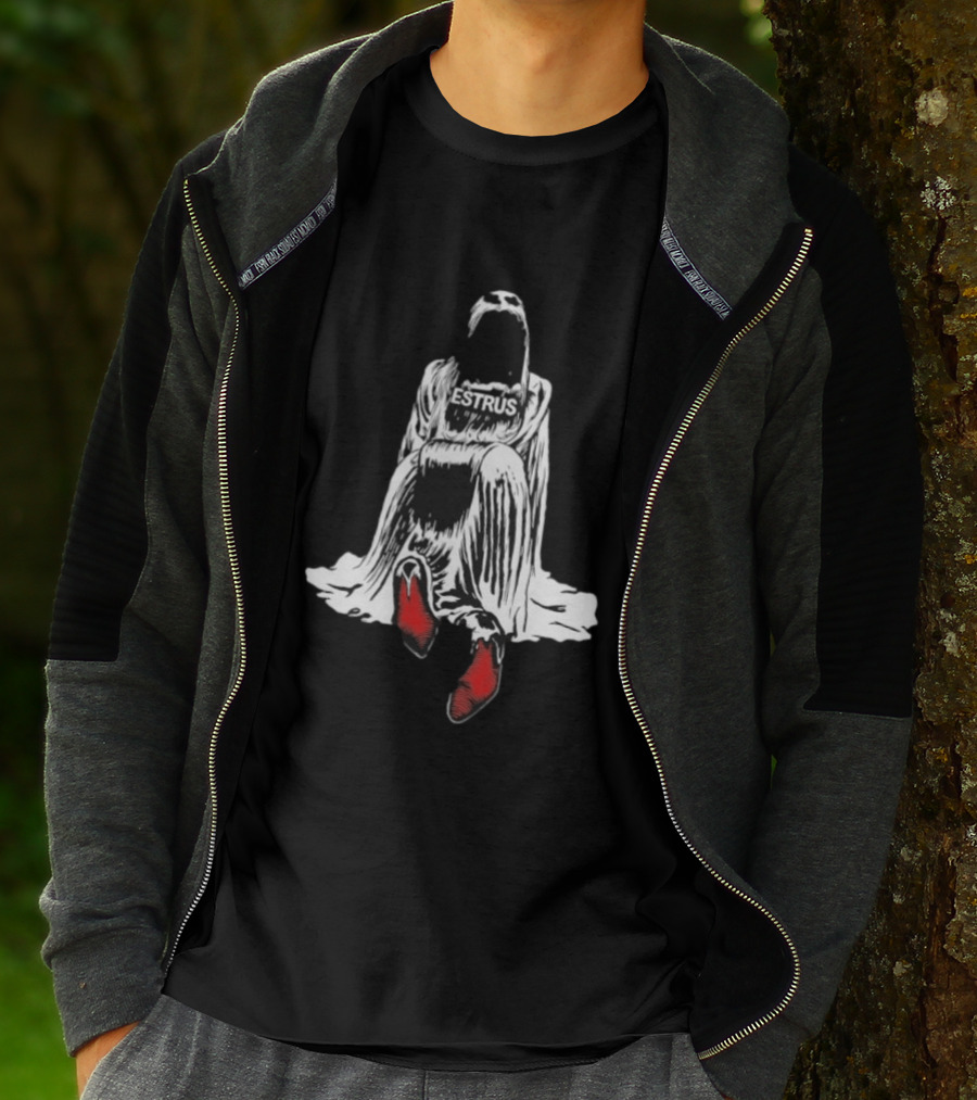 Tove Lo Estrus Red Boots Monochrome Cloaked Figure T-Shirt