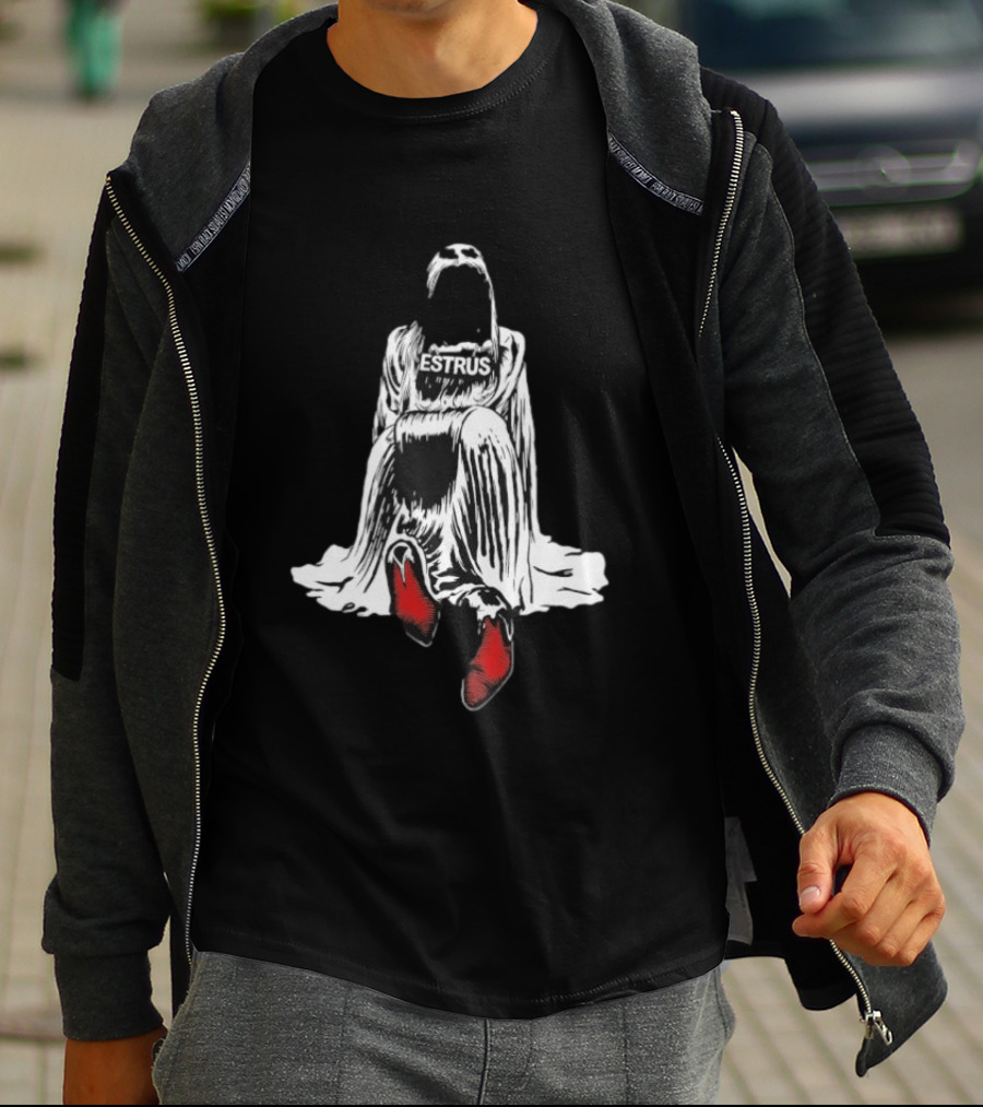 Tove Lo Estrus Red Boots Monochrome Cloaked Figure T-Shirt