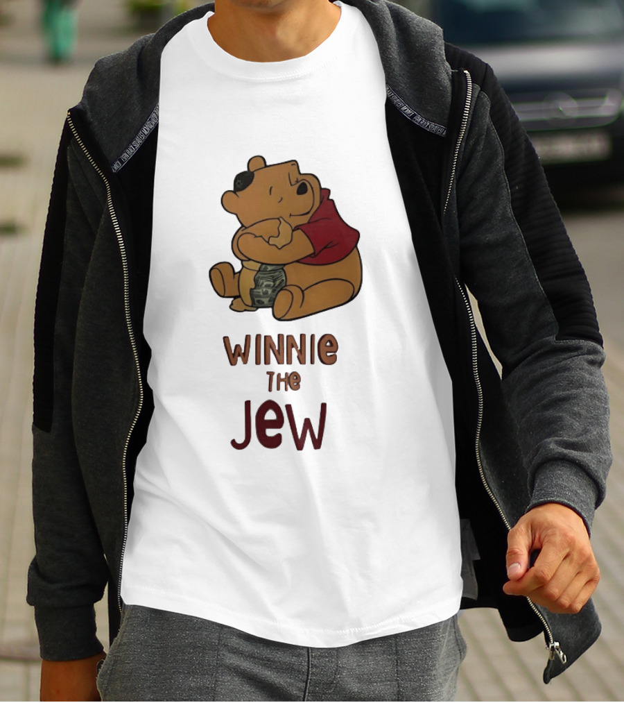 Pooh Holding Dollar Winnie The Jew T-Shirt