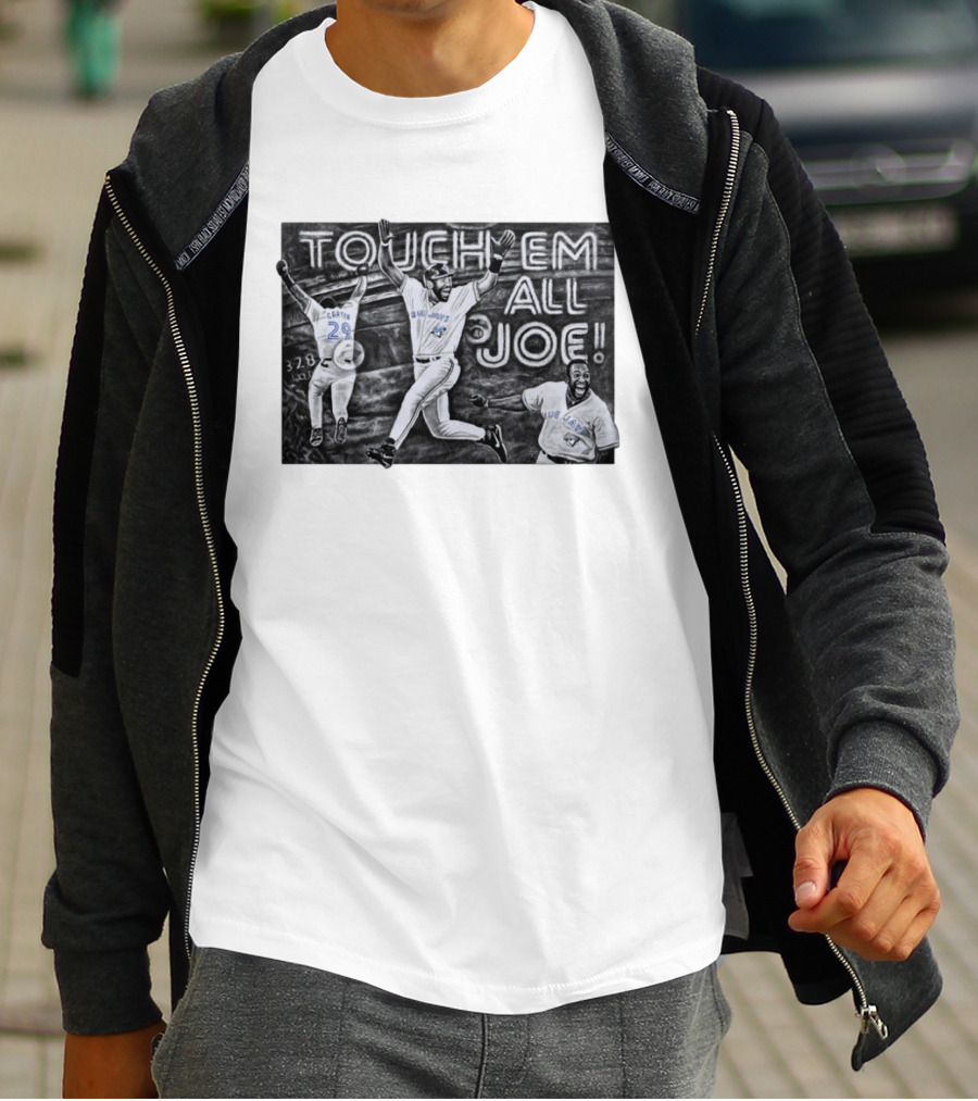Toronto Blue Jays Joe Carter Touch Em All 29 Baseball 328 Ft T-Shirt