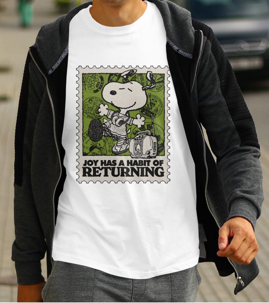 Snoopy Headphones Streetwear Joy Has A Habit Of Returning T-Shirt