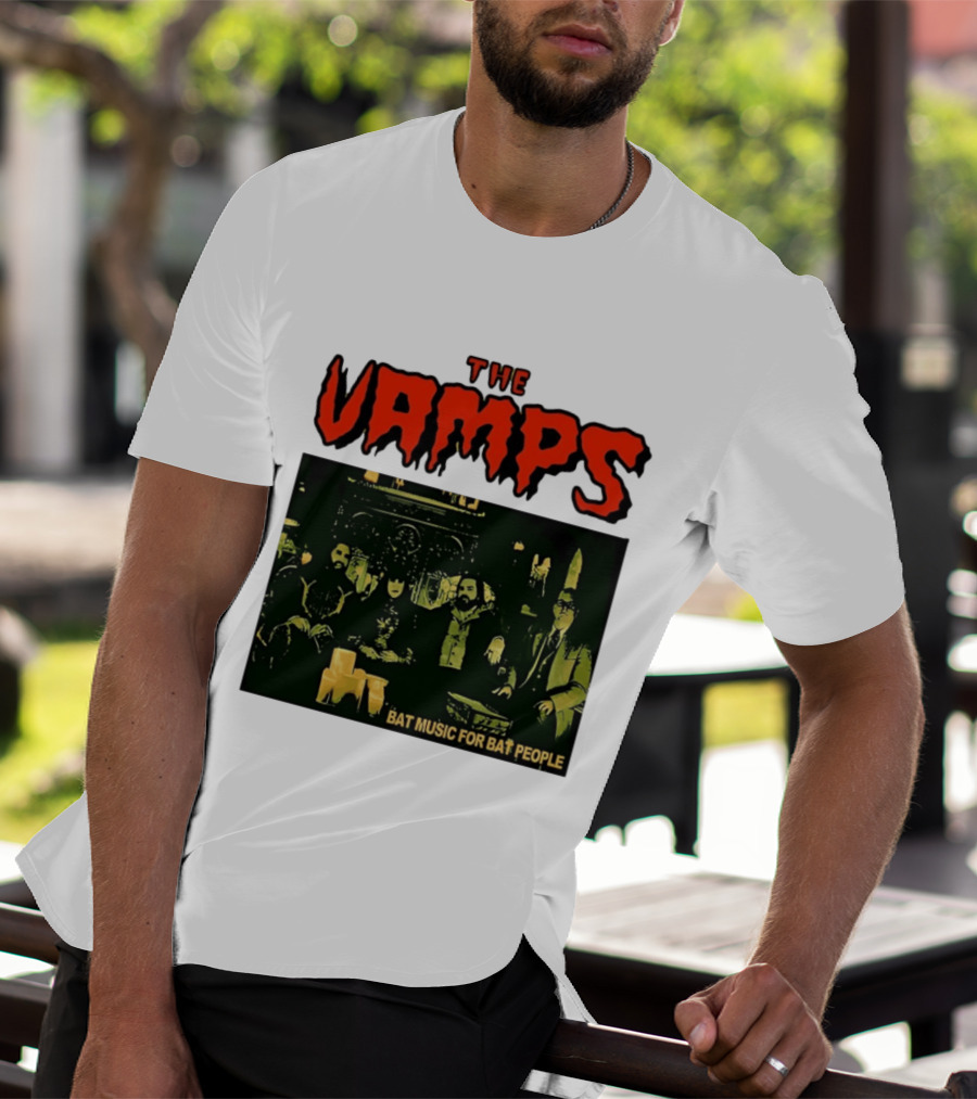 The Vamps What We Do In The Shadows Bat Music For Bat People Candles Group Image T-Shirt