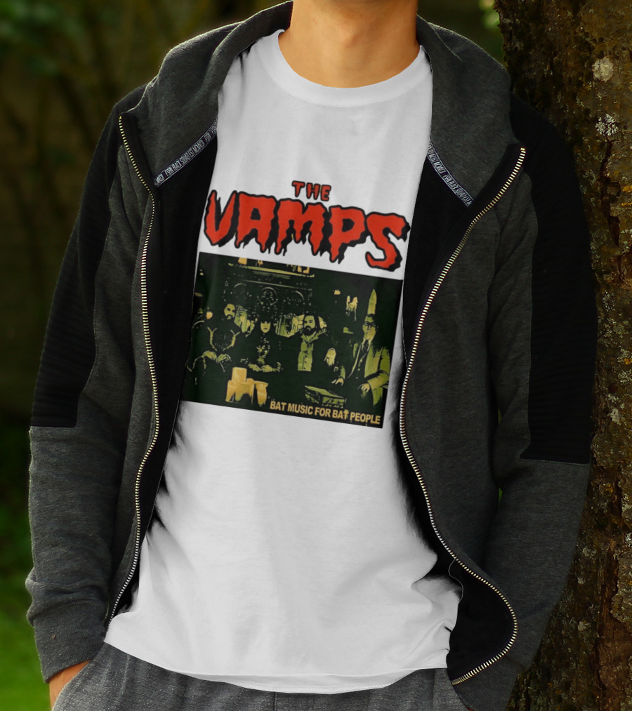 The Vamps What We Do In The Shadows Bat Music For Bat People Candles Group Image T-Shirt