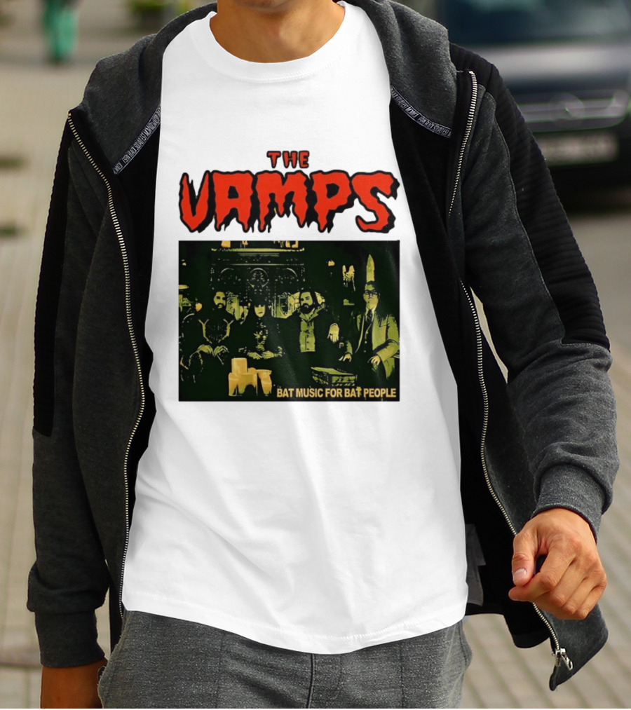 The Vamps What We Do In The Shadows Bat Music For Bat People Candles Group Image T-Shirt