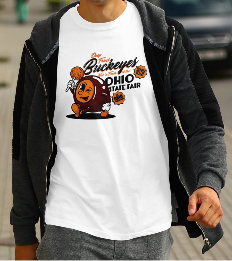 Ohio State Fair Deep Fried Buckeyes Hot'n Fresh Peanut Butter Bliss T-Shirt