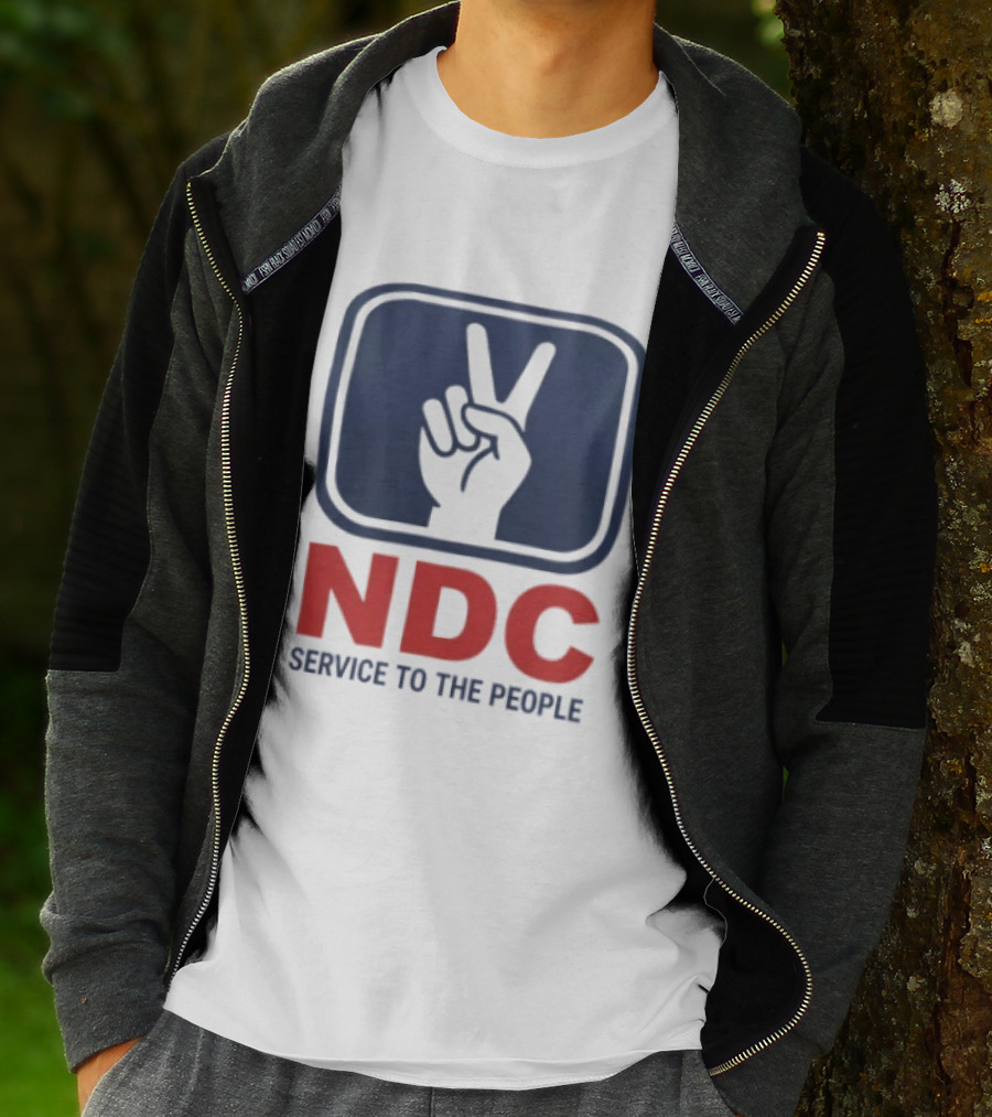 NDC Service To The People Peace Hand T-Shirt