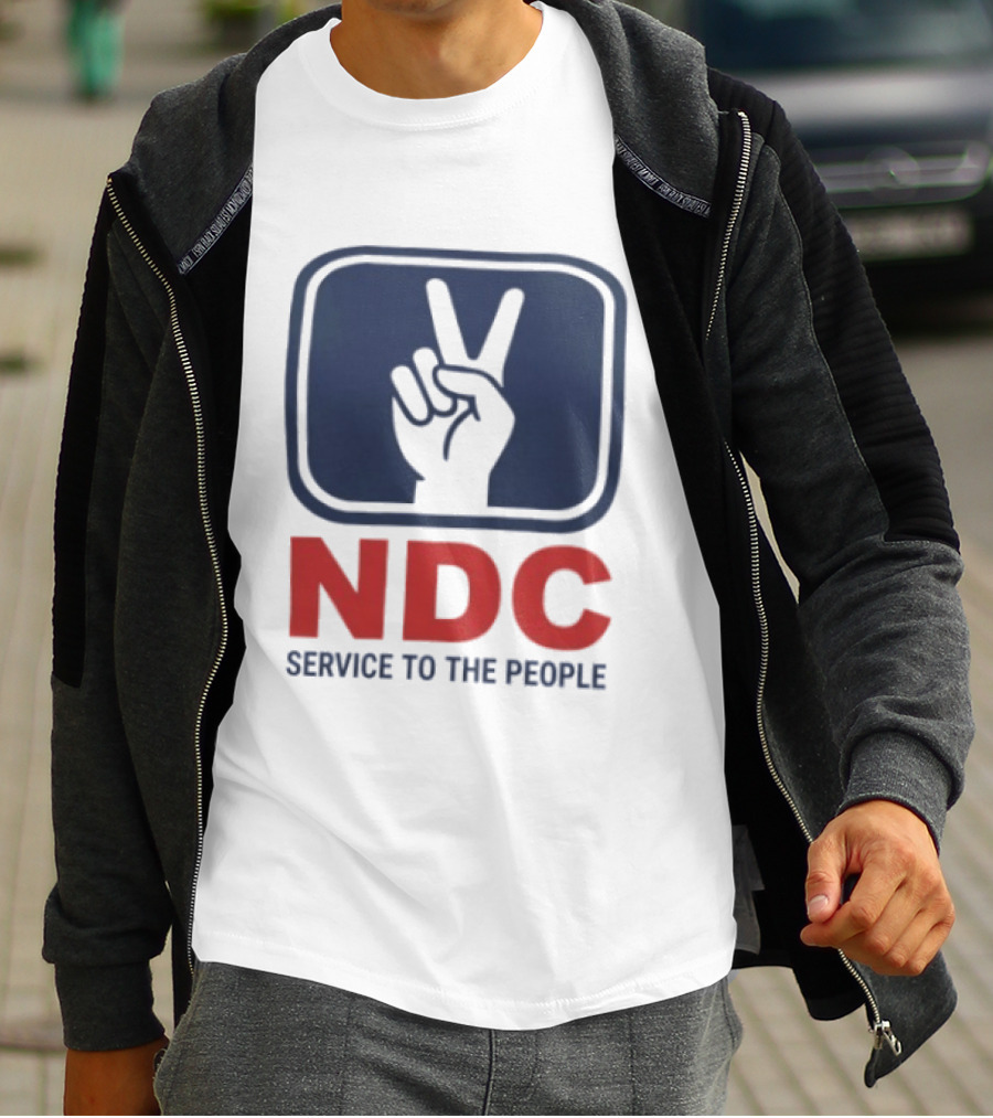 NDC Service To The People Peace Hand T-Shirt