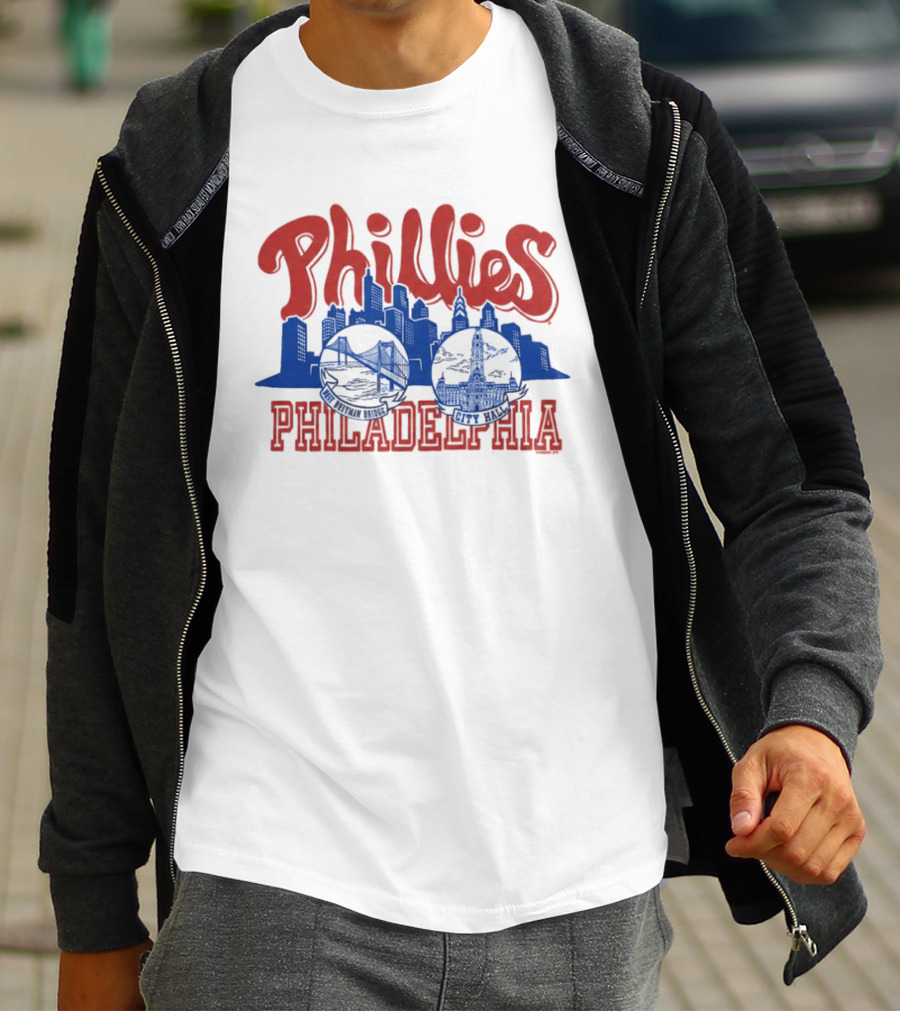 Phillies Philadelphia City Hall Skyline T-Shirt