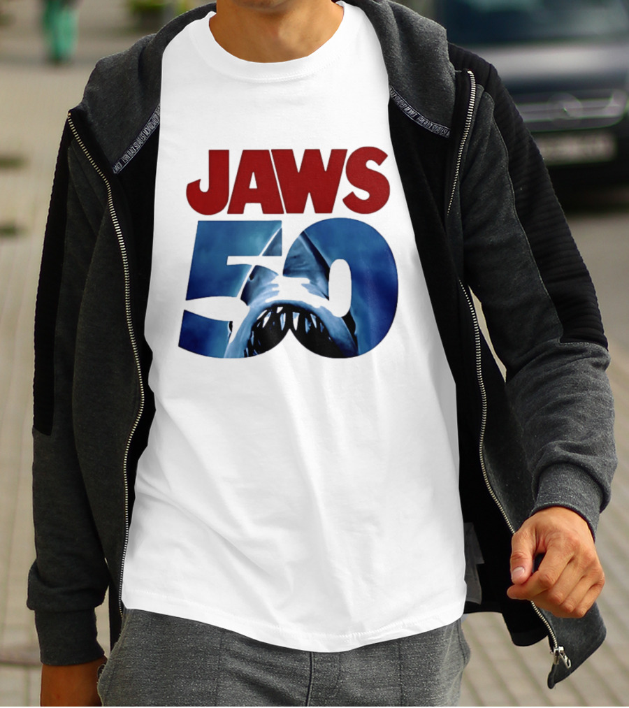 Jaws 50th Anniversary Shark Attack Celebration T-Shirt