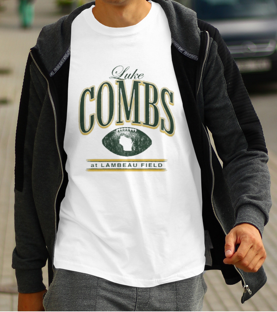 Luke Combs At Lambeau Field Wisconsin Football 2026 T-Shirt