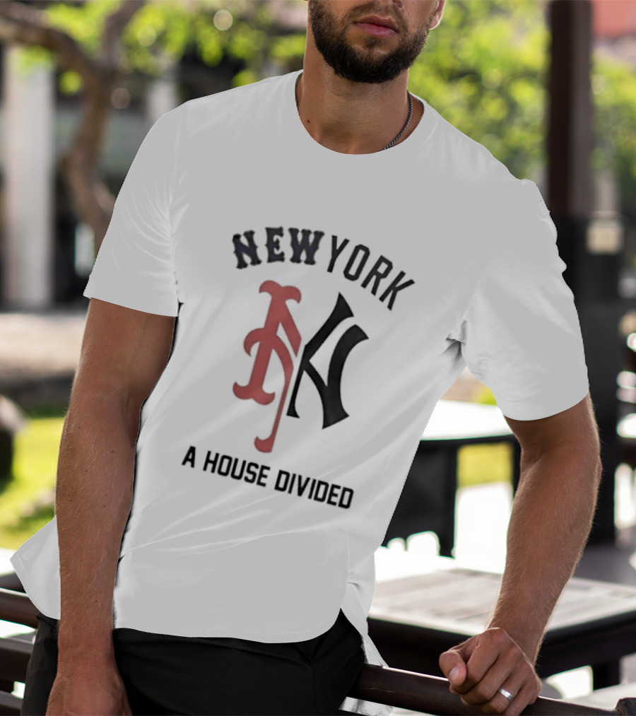 New York Yankees X Mets A House Divided The Subway Series T-Shirt