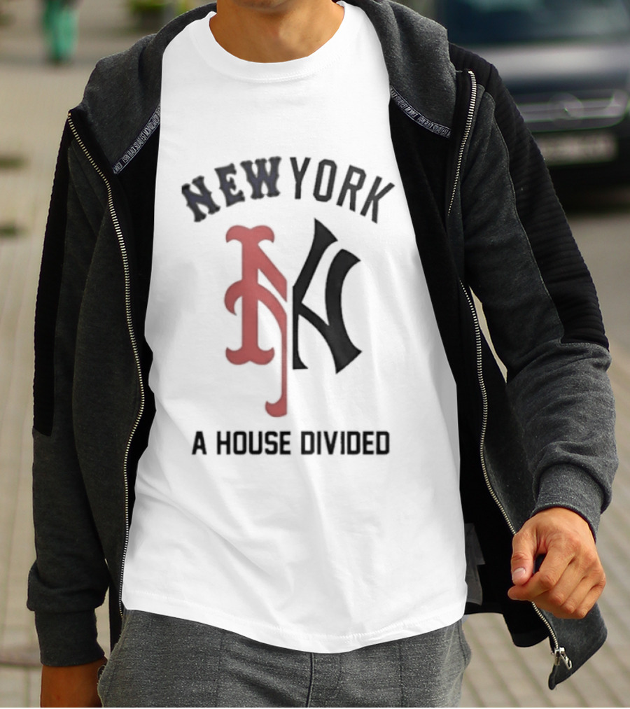 New York Yankees X Mets A House Divided The Subway Series T-Shirt
