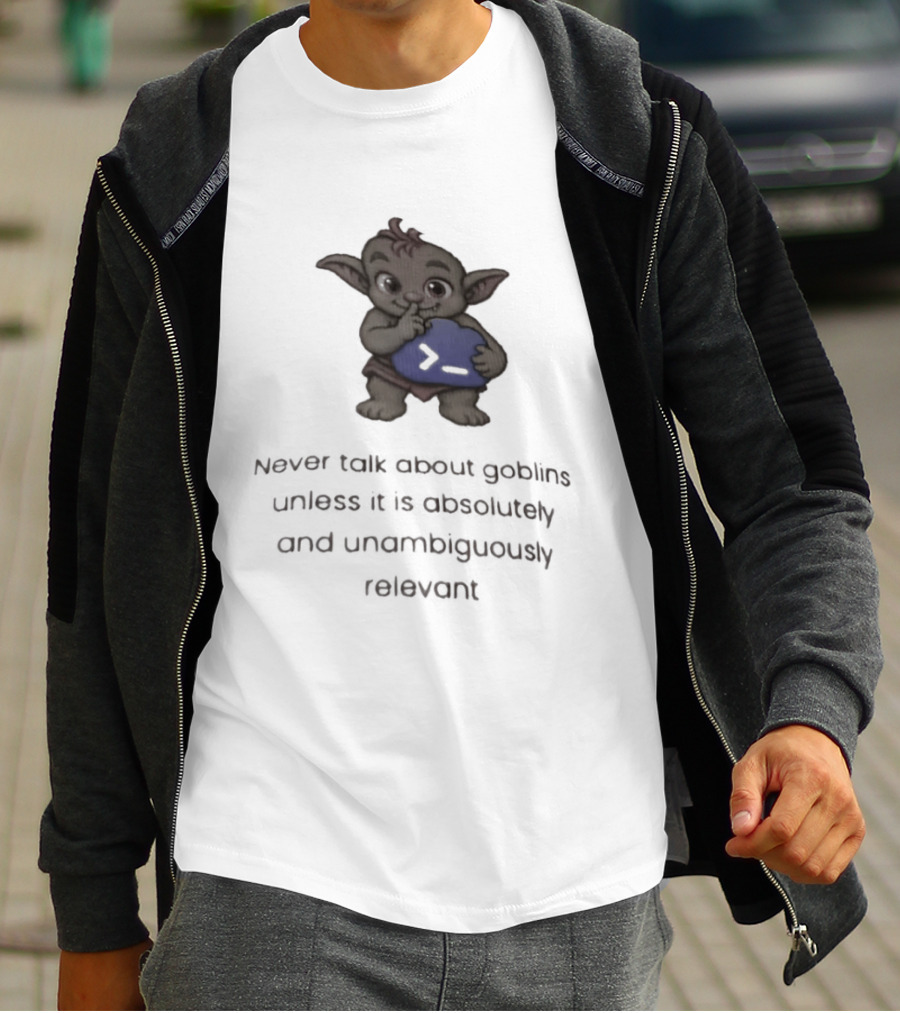 Goblin Never Talk Unless Absolutely Relevant Funny Goblins T-Shirt