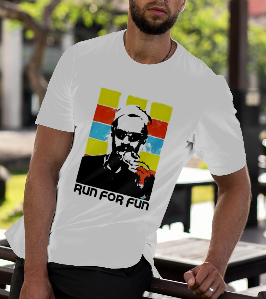 Run For Fun Retro Color Block T-Shirt
