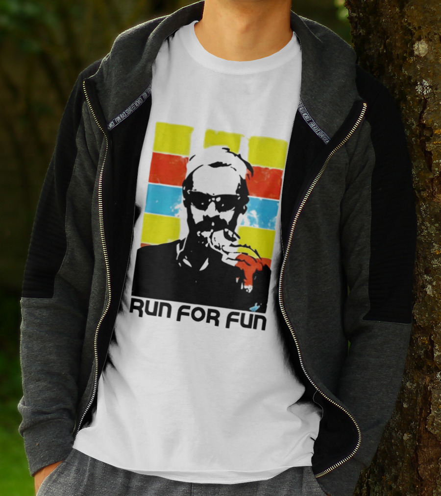 Run For Fun Retro Color Block T-Shirt
