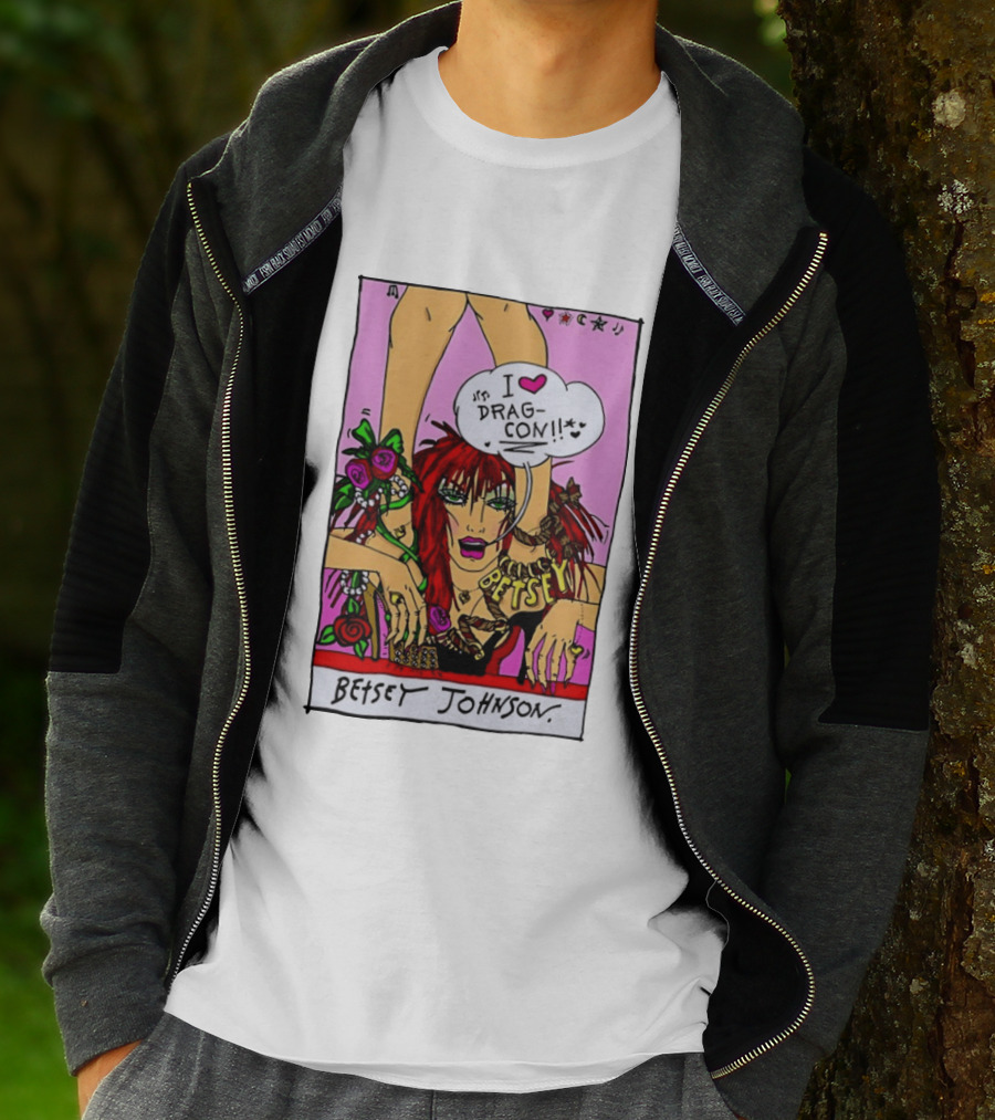 Betsey Johnson I Love DragCon 2026 Retro Fashion T-Shirt