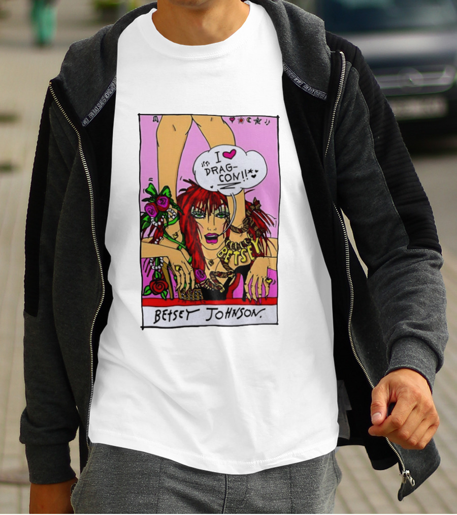 Betsey Johnson I Love DragCon 2026 Retro Fashion T-Shirt