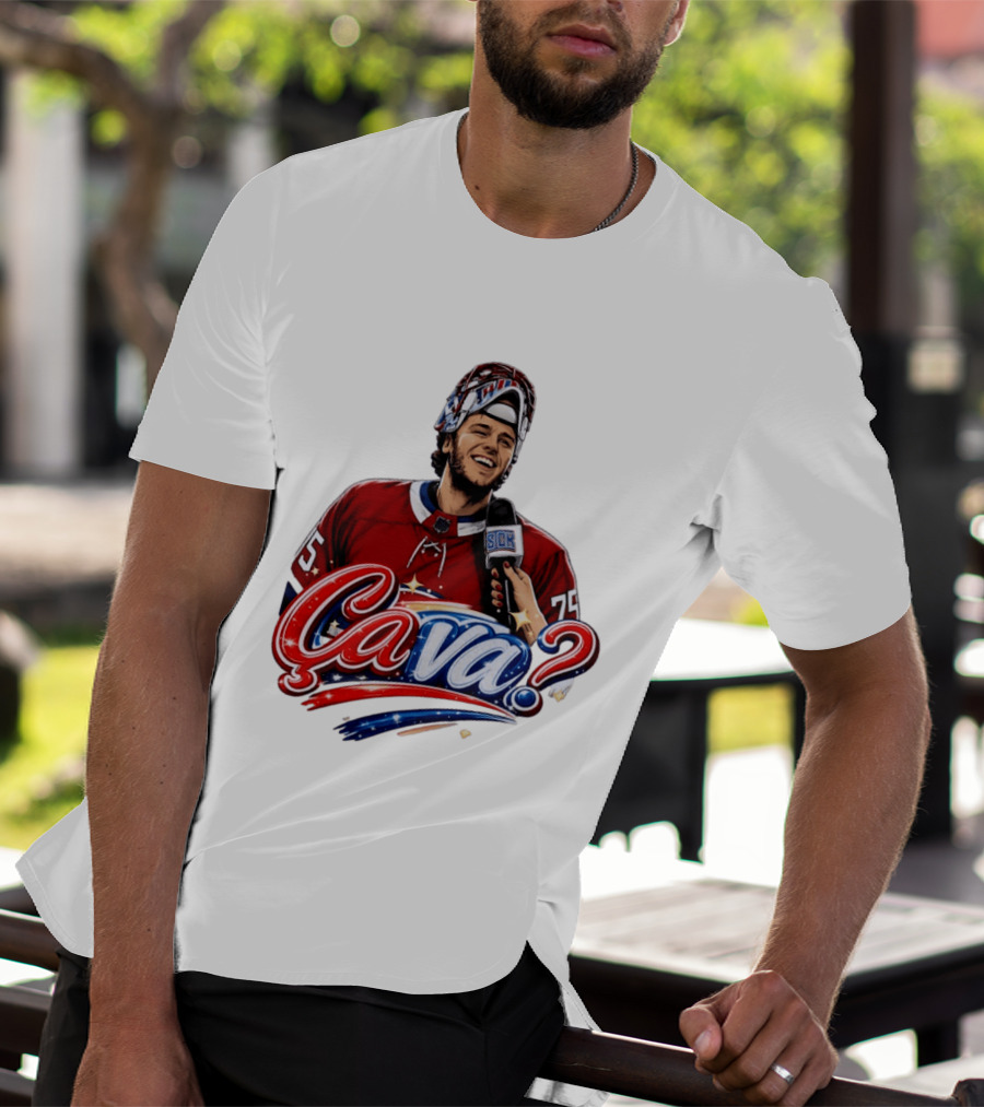 Ca Va Jakub Dobes Montreal Canadiens Interview NHL 75 Hockey Jersey T-Shirt