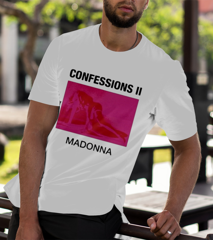Madonna Confessions II Neon Pink Crawling Pose T-Shirt