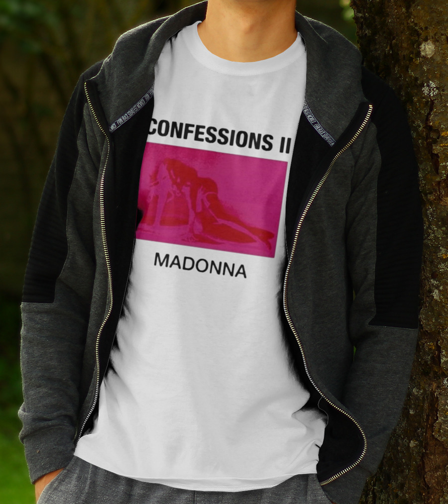 Madonna Confessions II Neon Pink Crawling Pose T-Shirt