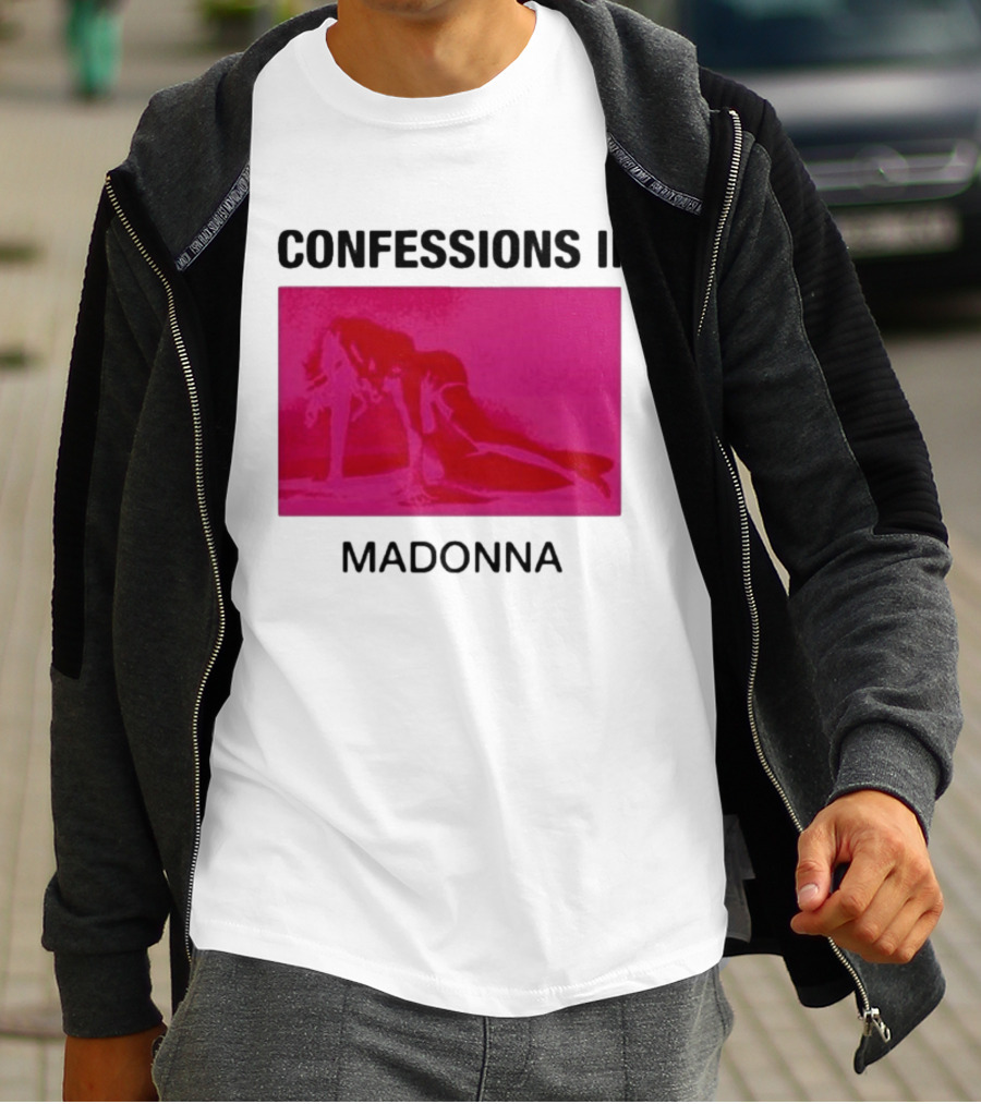 Madonna Confessions II Neon Pink Crawling Pose T-Shirt