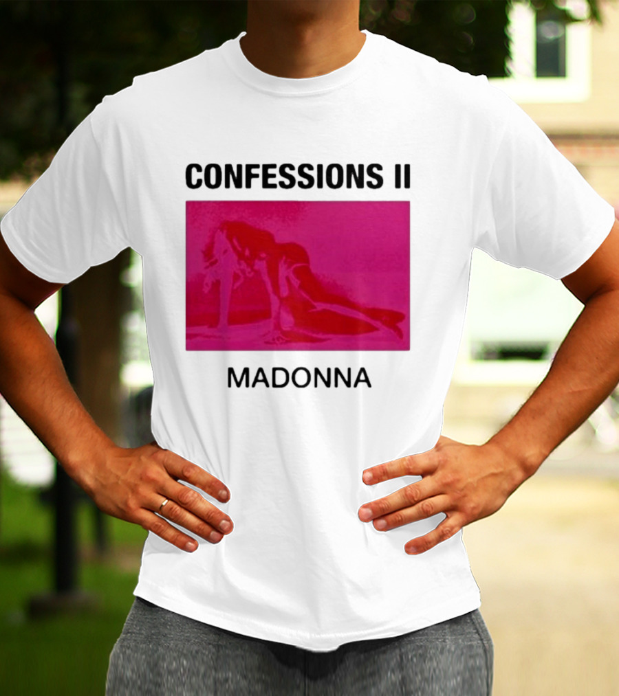 Madonna Confessions II Neon Pink Crawling Pose T-Shirt