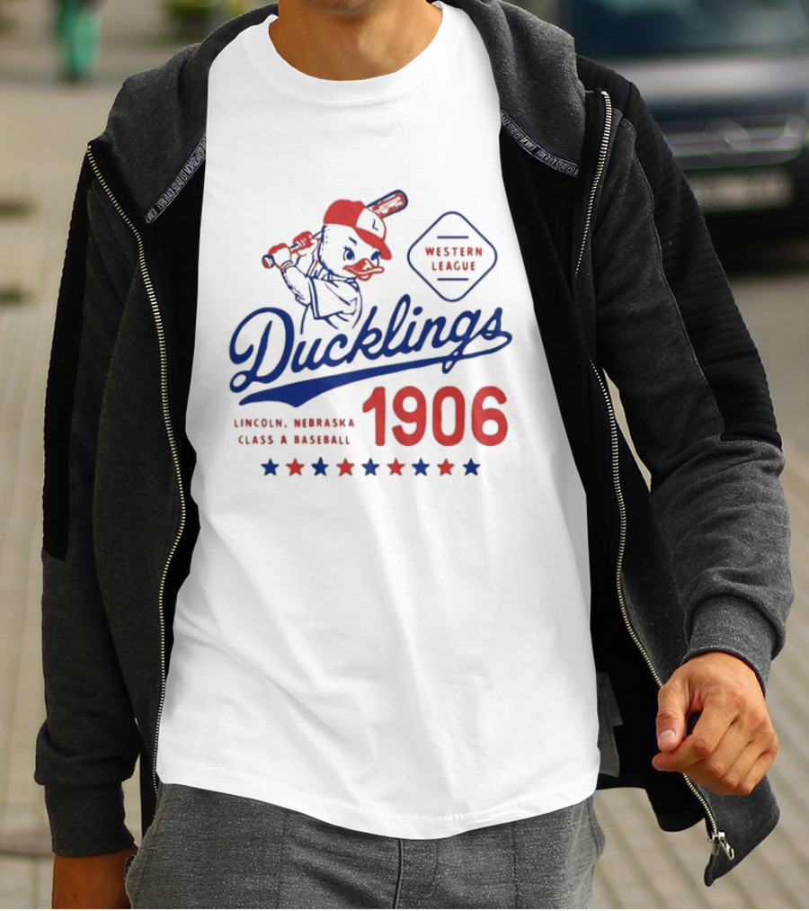 Ducklings Lincoln Nebraska Western League Baseball 1906 T-Shirt