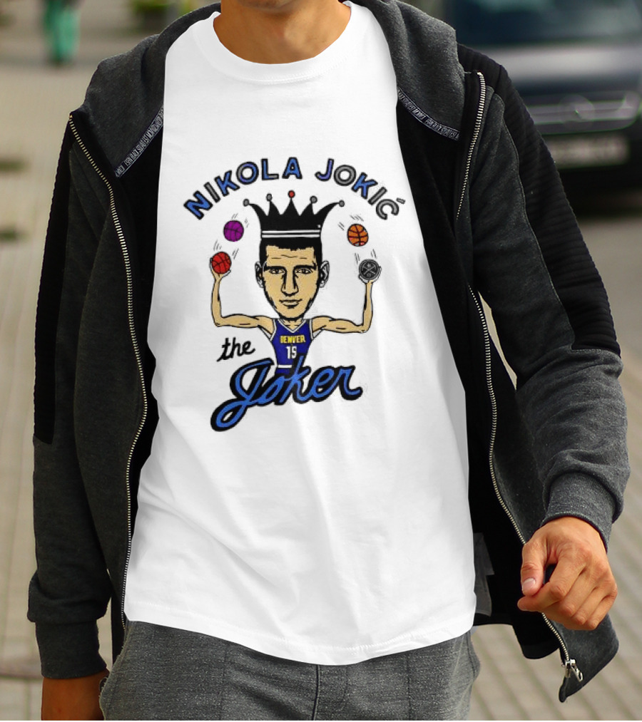 Nikola Jokić The Joker Denver Nuggets NBA Basketball T-Shirt