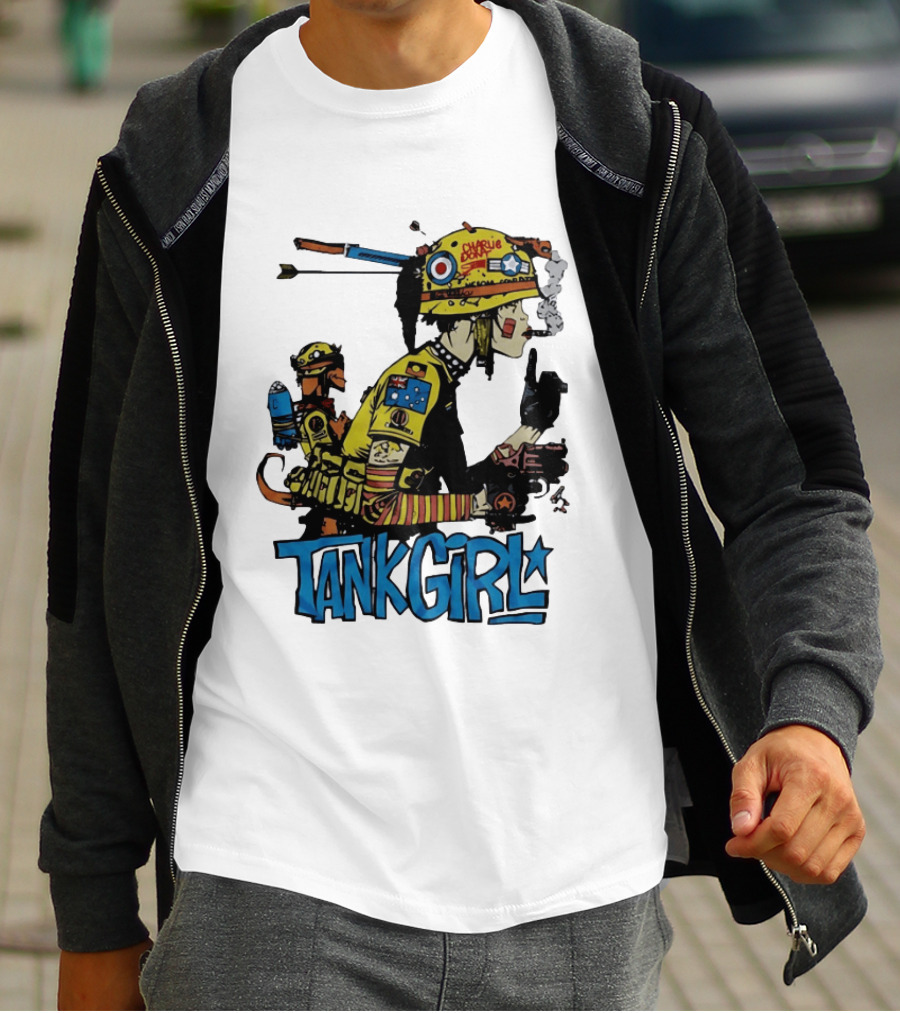 Tank Girl Comic Punk Rock Charlie Don't Surf T-Shirt