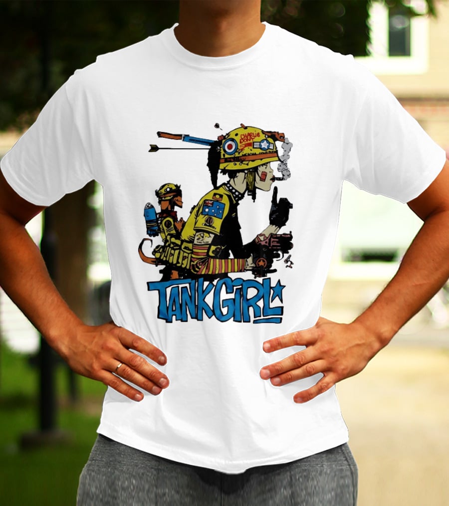 Tank Girl Comic Punk Rock Charlie Don't Surf T-Shirt