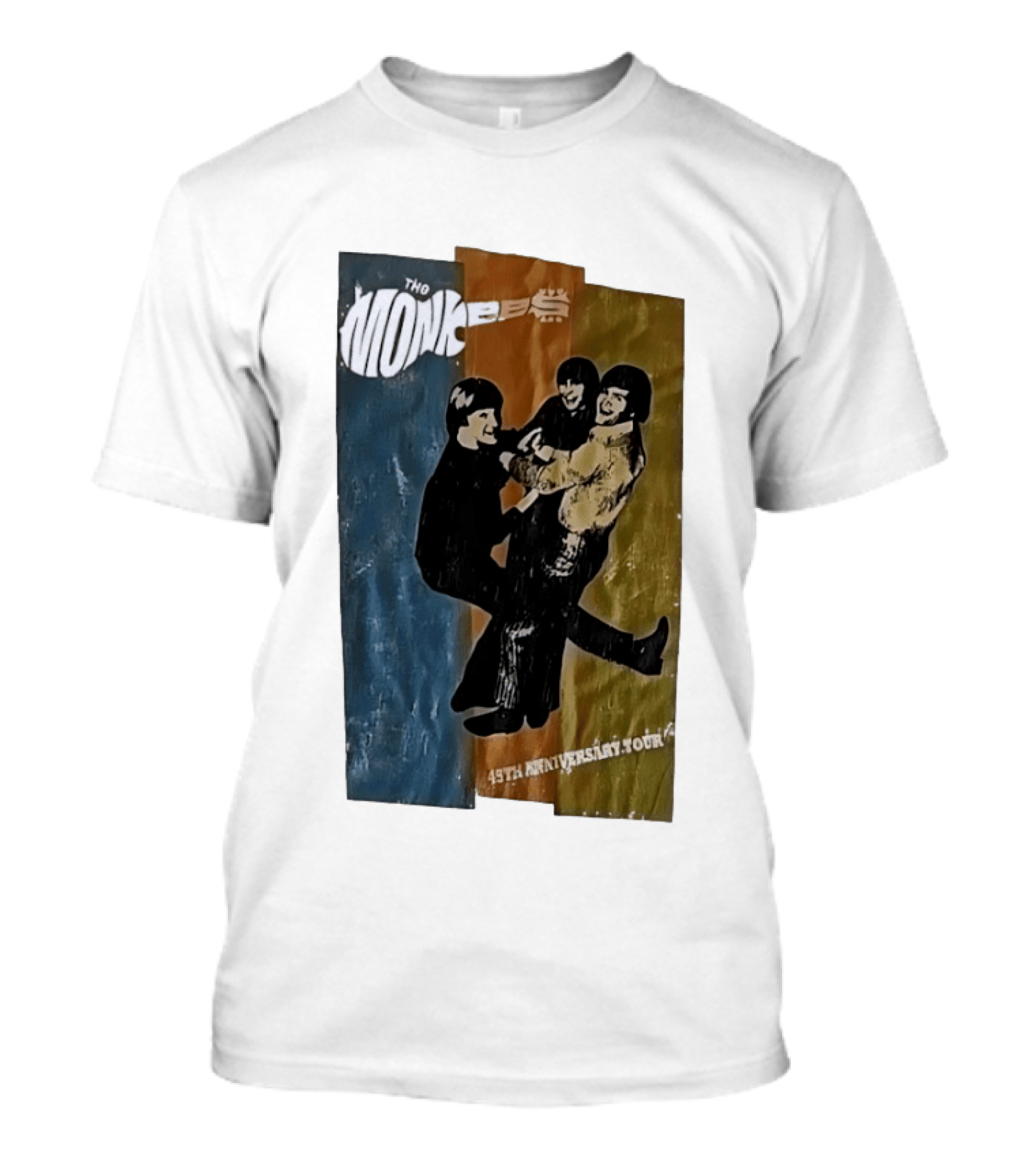 The Monkees 45th Anniversary Tour Vintage Band Celebration T-Shirt