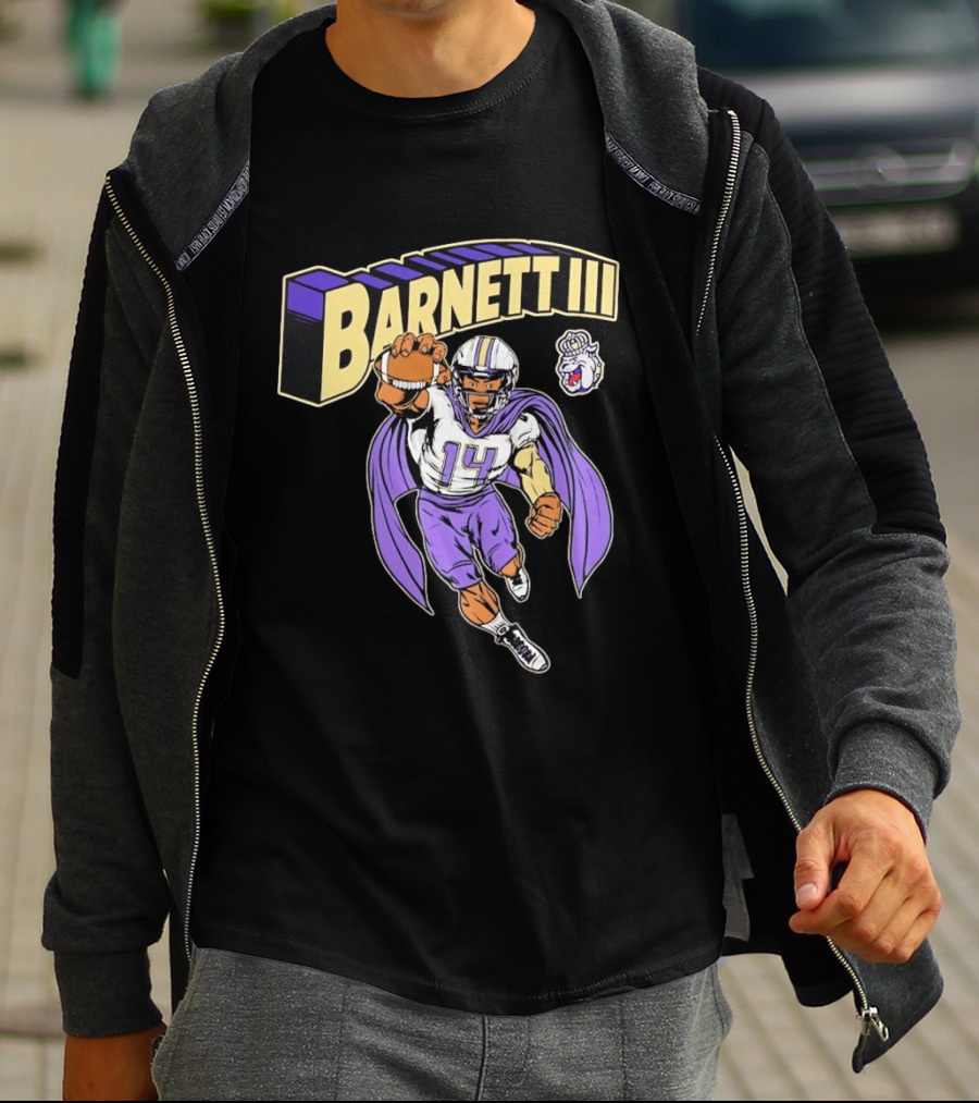Barnett III James Madison Dukes Football Player T-Shirt