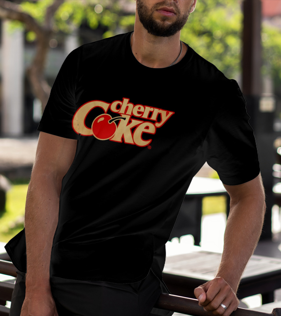 Cherry Coke Retro Logo With Red Cherry T-Shirt