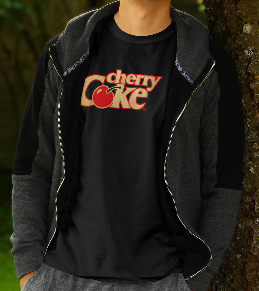 Cherry Coke Retro Logo With Red Cherry T-Shirt