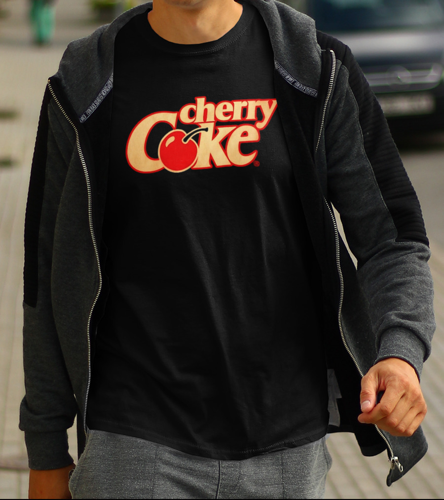 Cherry Coke Retro Logo With Red Cherry T-Shirt
