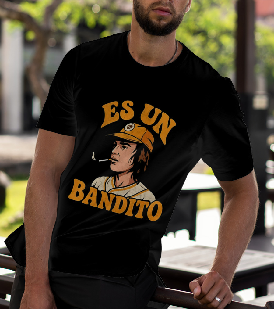 Es Un Bandito Smoking Vintage Baseball Aesthetic T-Shirt