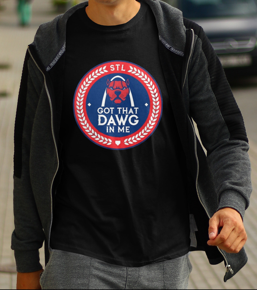 Got That Dawg In Me STL Red And Blue T-Shirt