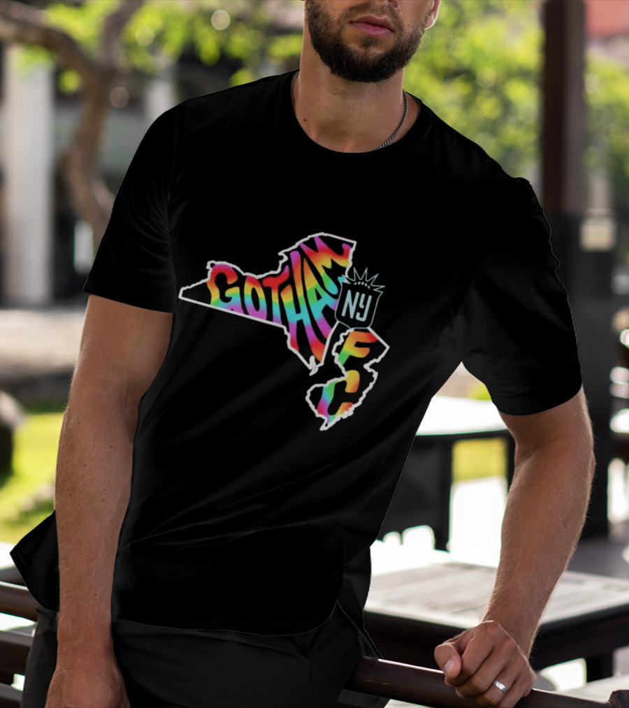 Gotham FC Pride Groovy New York New Jersey T-Shirt