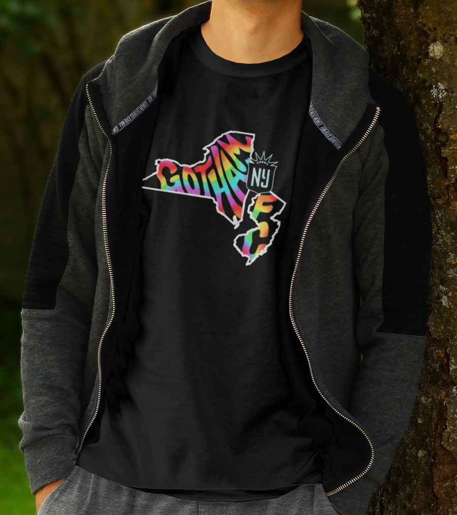 Gotham FC Pride Groovy New York New Jersey T-Shirt