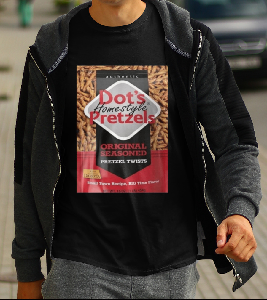 Dot's Homestyle Pretzels Original Seasoned Snack Twist Authentic North Dakota Flavor T-Shirt