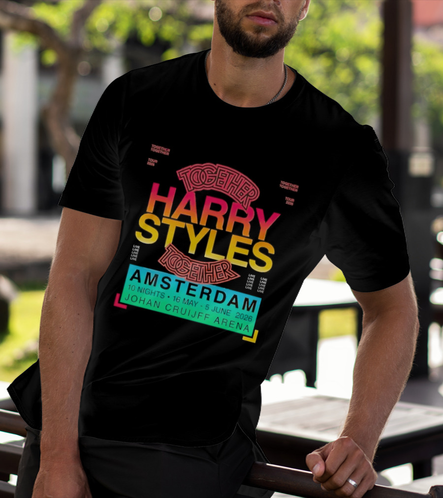 Harry Styles Together Tour 2026 Amsterdam Johan Cruijff Arena T-Shirt