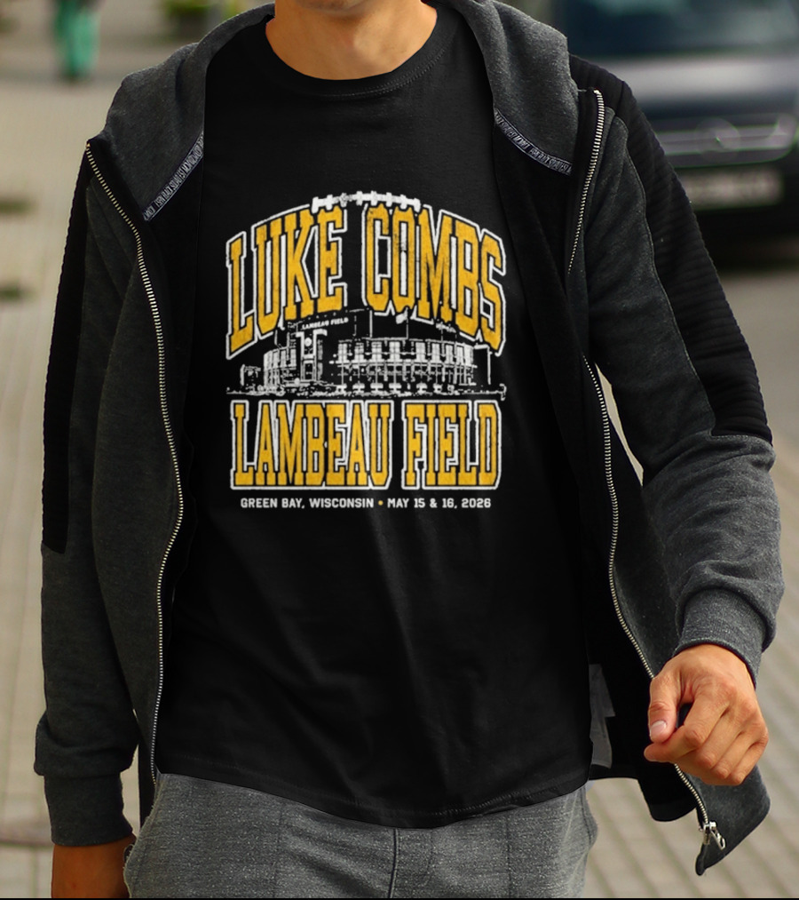 Luke Combs Live At Lambeau Field In Green Bay Wisconsin May 15 16 2026 T-Shirt