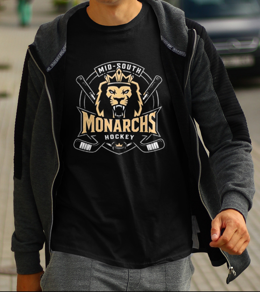 Mid South Monarchs Hockey 2026 Rule The Ice T-Shirt