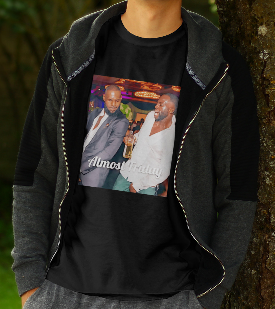 LeBron James Draymond Green Almost Friday Club Scene T-Shirt